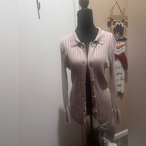 a new day Women's Ribbed Cardigan - Light Brown